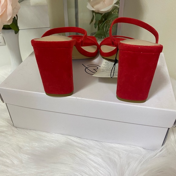 The Drop Women's Avery Square Toe Two Strap High Heeled Sandal SIZE 7.5 - Picture 8 of 11